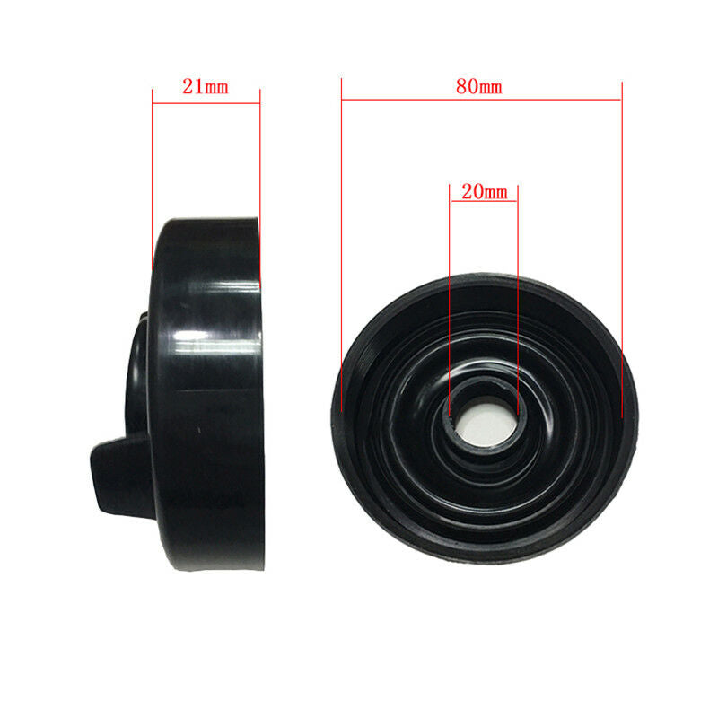 2X Rubber 80mm Car Headlight Dust Cover Waterproof For LED Headlamp HID Retrofit