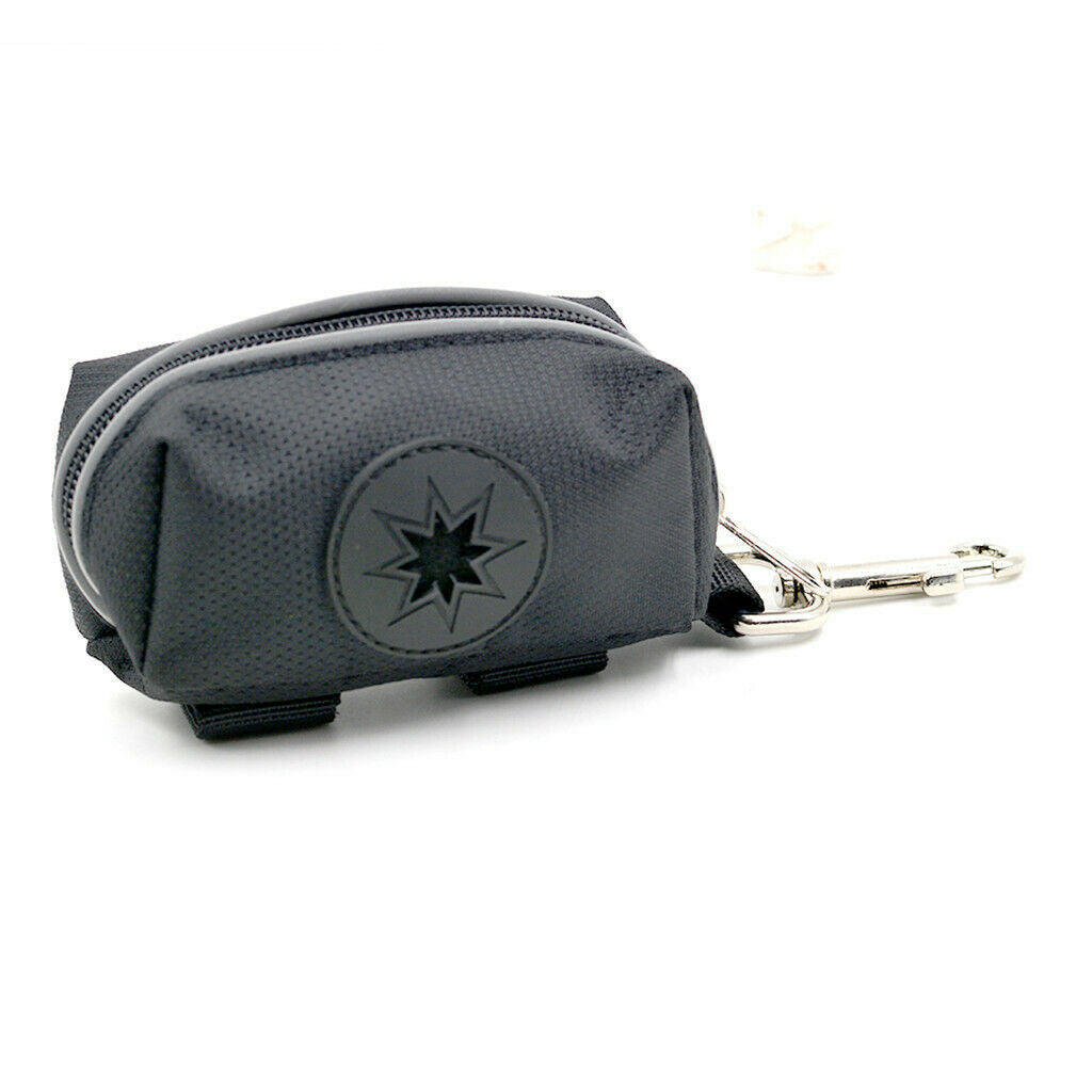 Premium Quality Dog Poo Bag Holder, Includes Carabiner Hook and Zipper, Fits Any