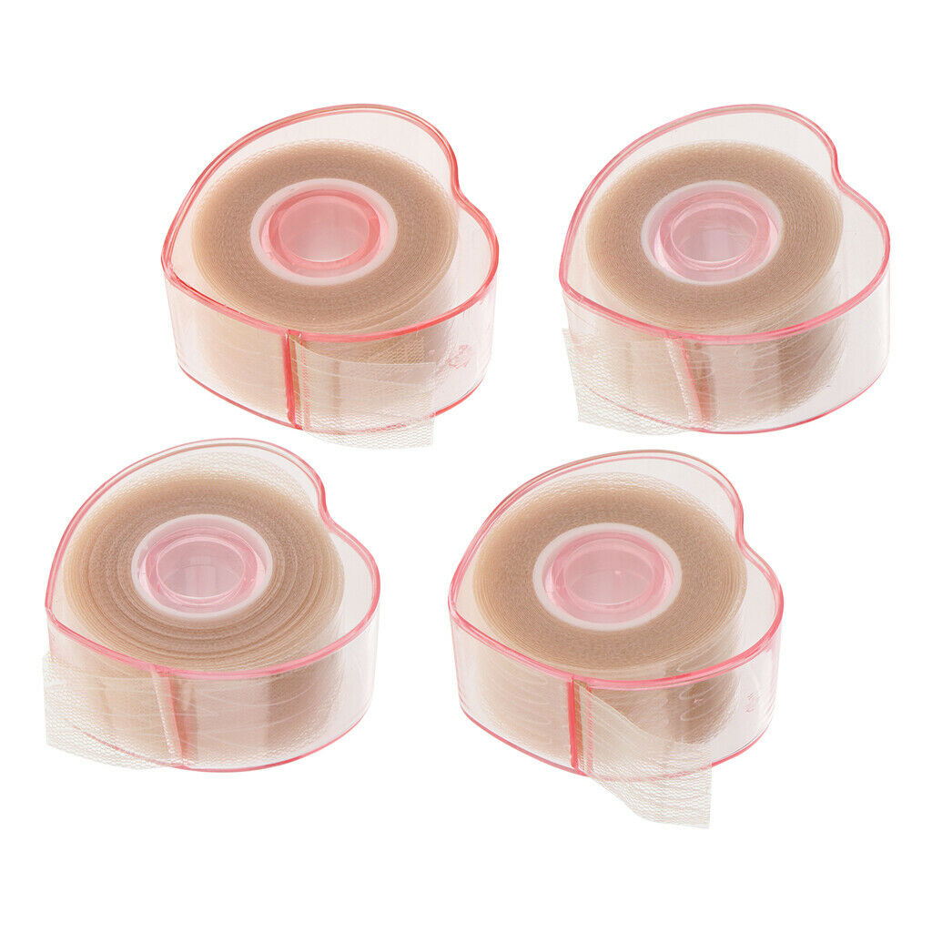 4 Pieces Lace Makeup Eyelid Paste Big Eye Decoration Fiber Eyelid Lift Tapes