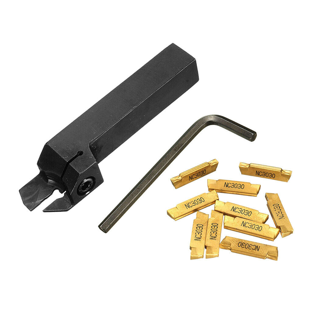Metal MGEHR1616-2 Lathe Turning Holder Kit w/ MGMN200 Inserts with Wrench
