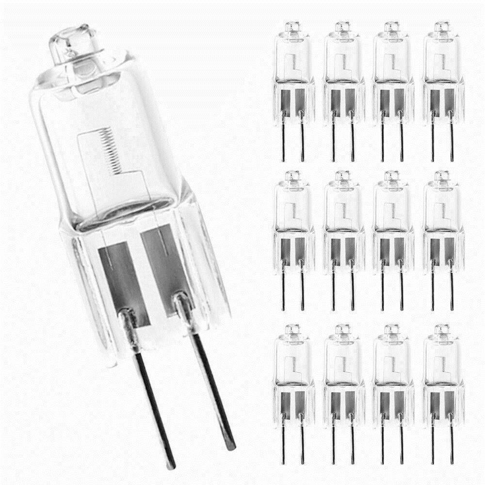 10PCS G4 12V 10W Halogen Bulb Lamp G4 Base Halogen inserted Crystal Lamp Replace