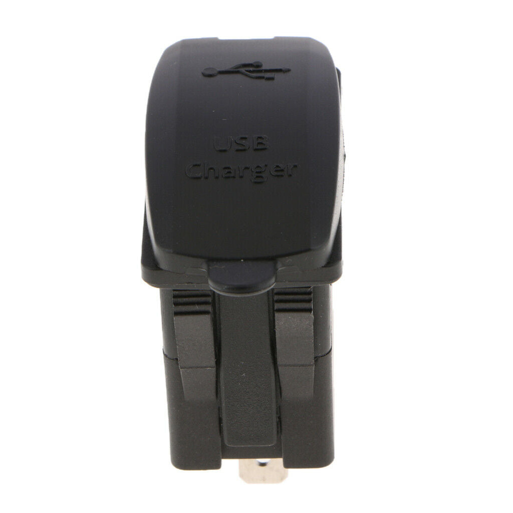 Dual USB LED Voltmeter Car Charger Rocker Switch for Marine SUV Motorcycle