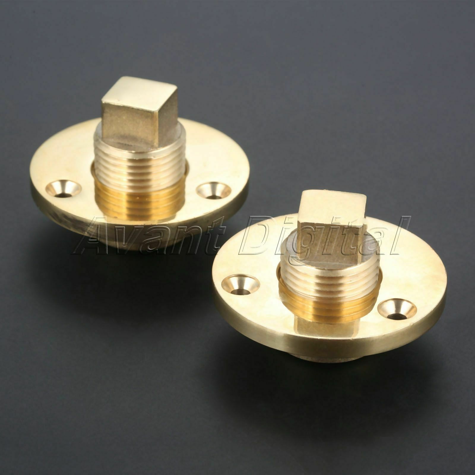1x 1 inch Boat Screw Type Drain Plug Bung Bronze Watercraft Garboard Accessories