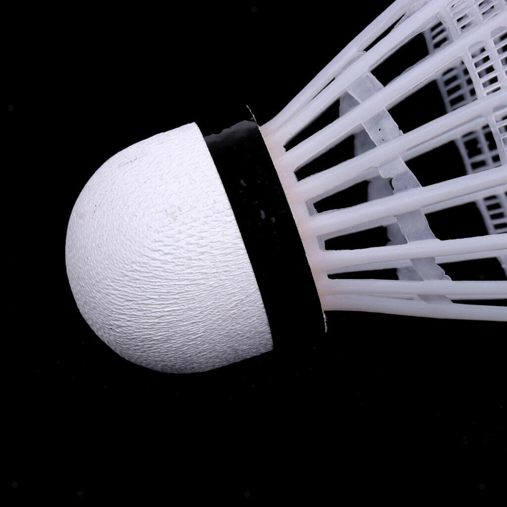 6 Pcs Nylon Badminton Shuttlecocks Balls Sports - Quick Bounce White
