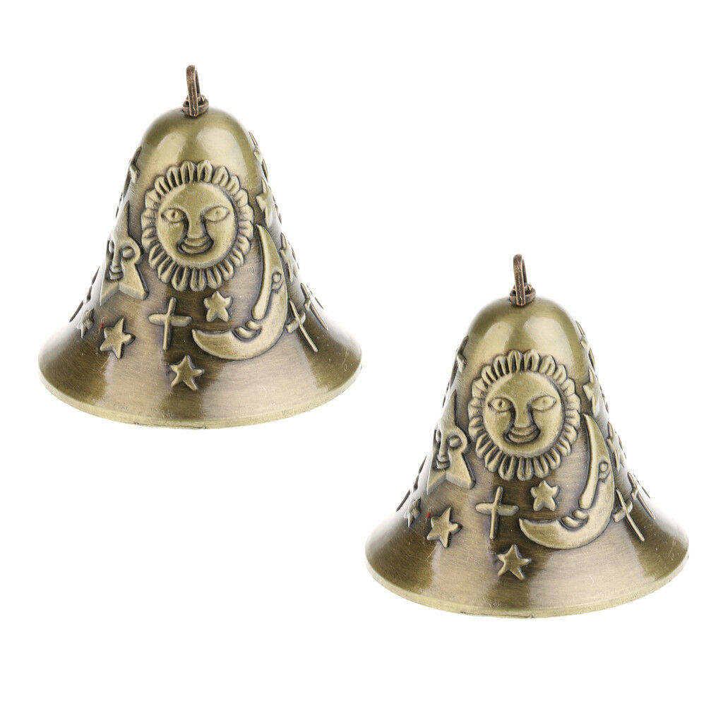 2pcs Good luck Wind Chime Bell Copper Outdoor Yard Garden Home Decoration