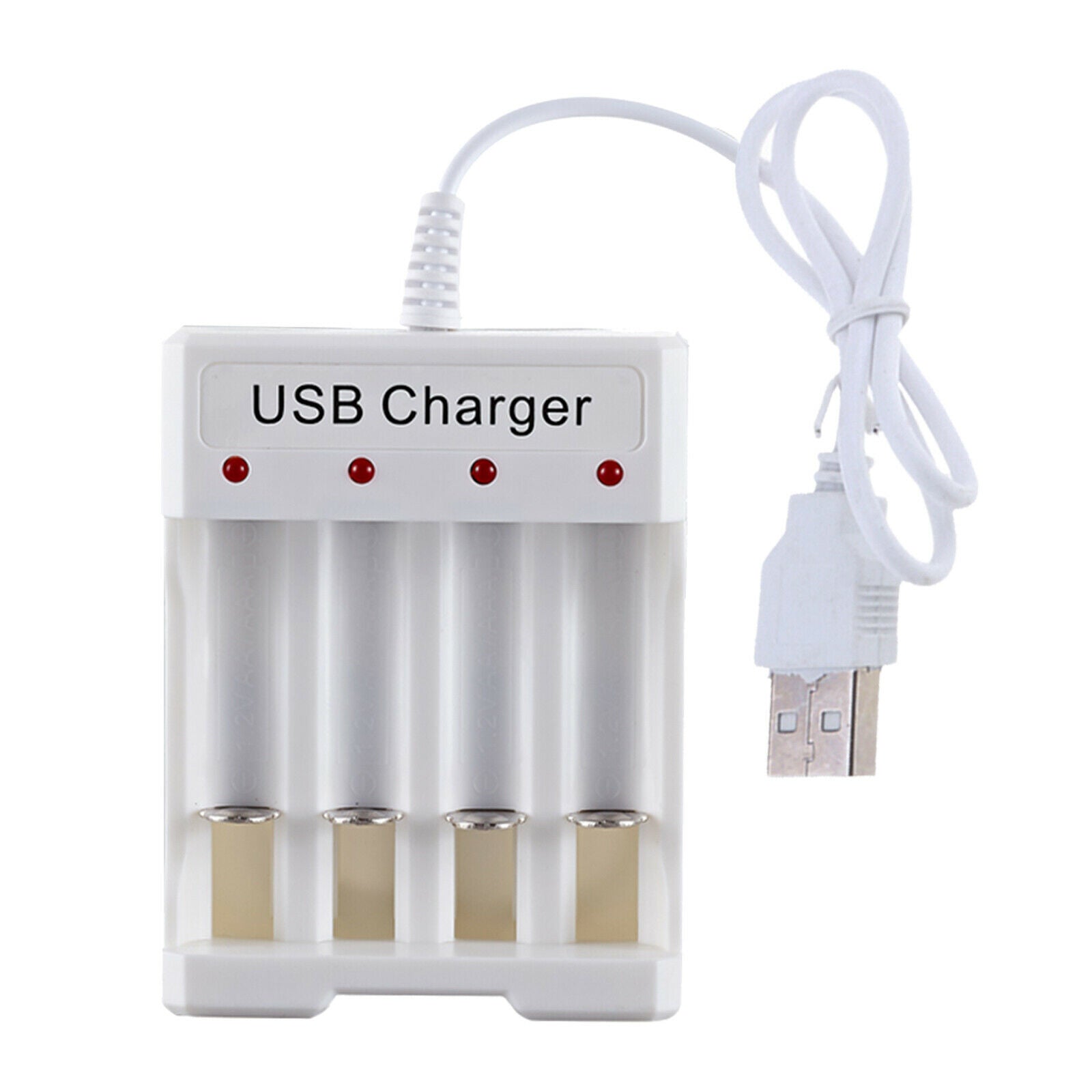 Ni-MH AA&AAA Battery Charger For 4 Slots Rechargeable Batteries