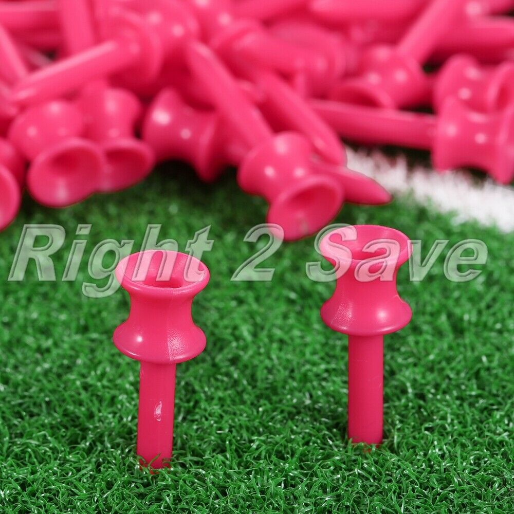 41mm 100Pcs Plastic Step Down Golf Tees Graduated Castle Tee Training Practice