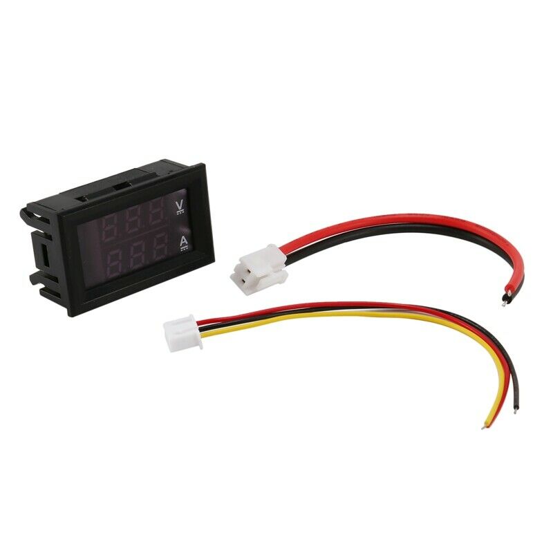 Digital Voltage Meter Dc100V 10A Voltmeter Ammeter Blue+Red Led Amp Dual L9R1R1