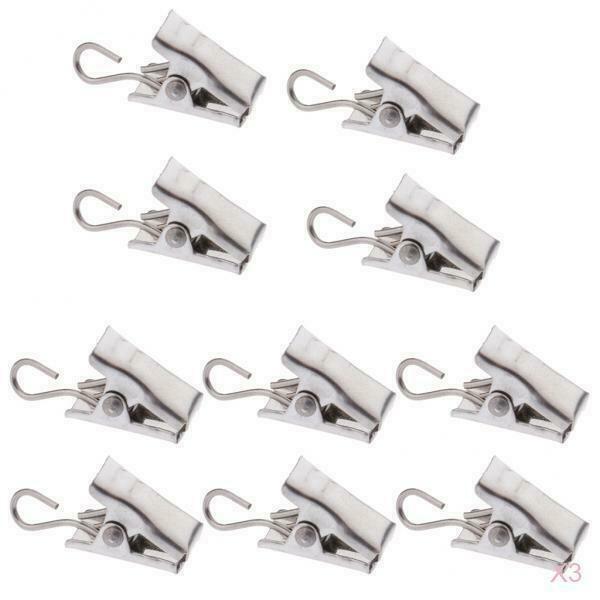 30Pcs Heavy Duty Curtain Clips with Hook Spring Clamps Hanger Clips Carrier