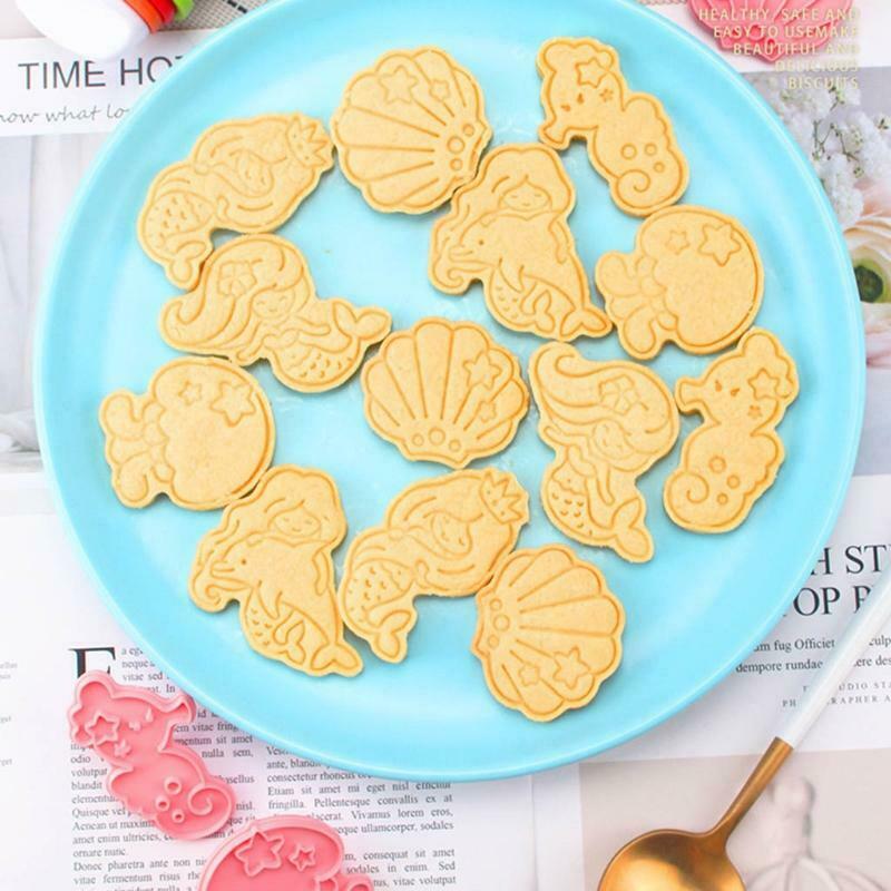 6pcs Soap Molds Chocolate Candy Molds Cake Chocolate Soap Decorating Ocean Theme