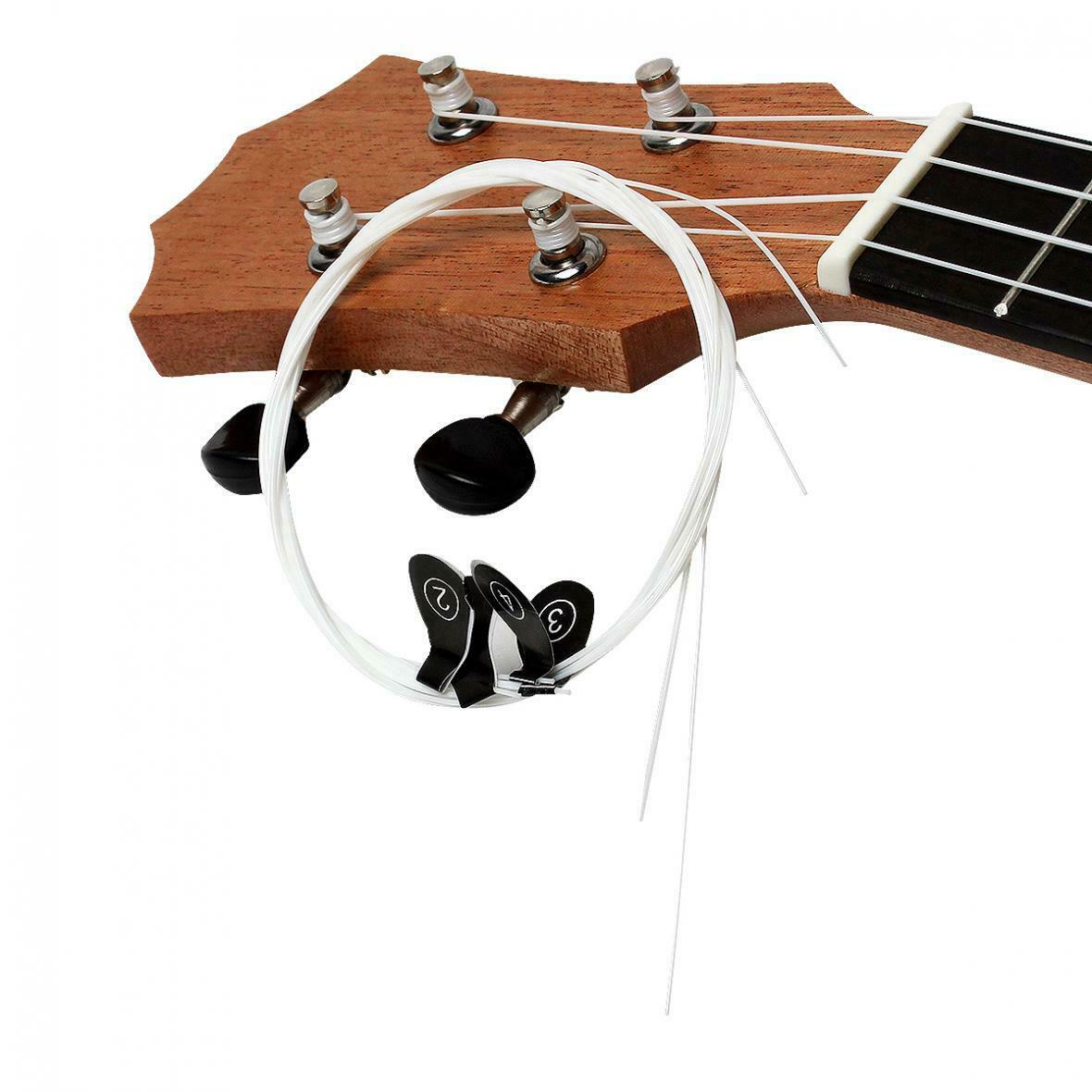4pcs/set Ukulele Strings White Nylon Hawaii Four Strings Guitar Ukelele Strings