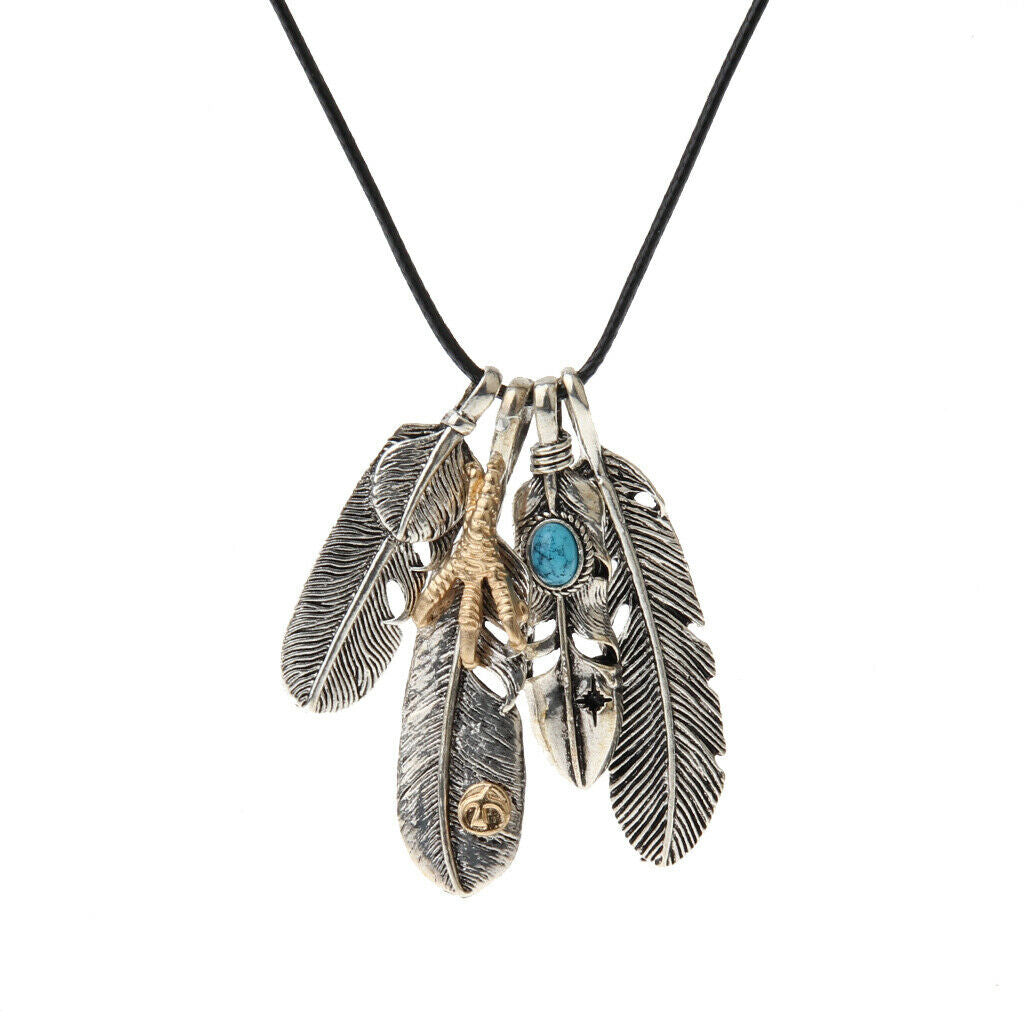 Handmade Punk Metal  Charm Eagle Claw American Style Necklace