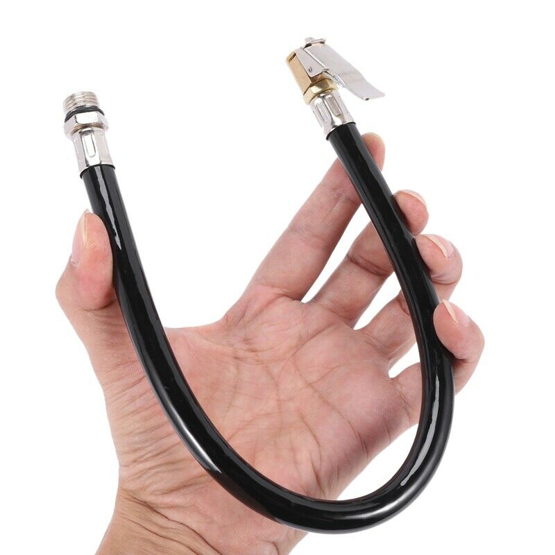 Car Truck 1/2" Male Thread Rubber Inflating Hose Air Tire Inflator 16.3" Q3U2U2