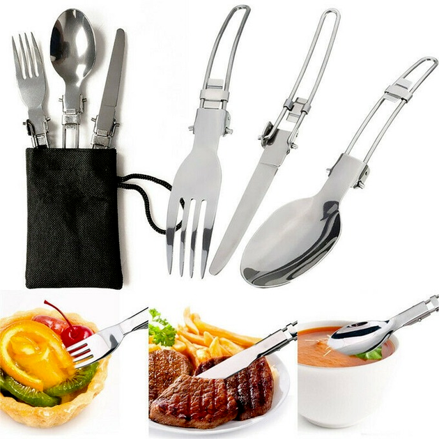 Bowl Pot Pan Outdoor Stove Set Portable Camping Cooking Picnic Hiking Cookware