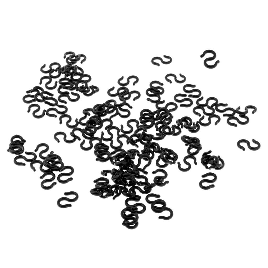 100pcs Bike Brake Gear Cable S- Clips Housing Guides Hose Holder Clamp Ties