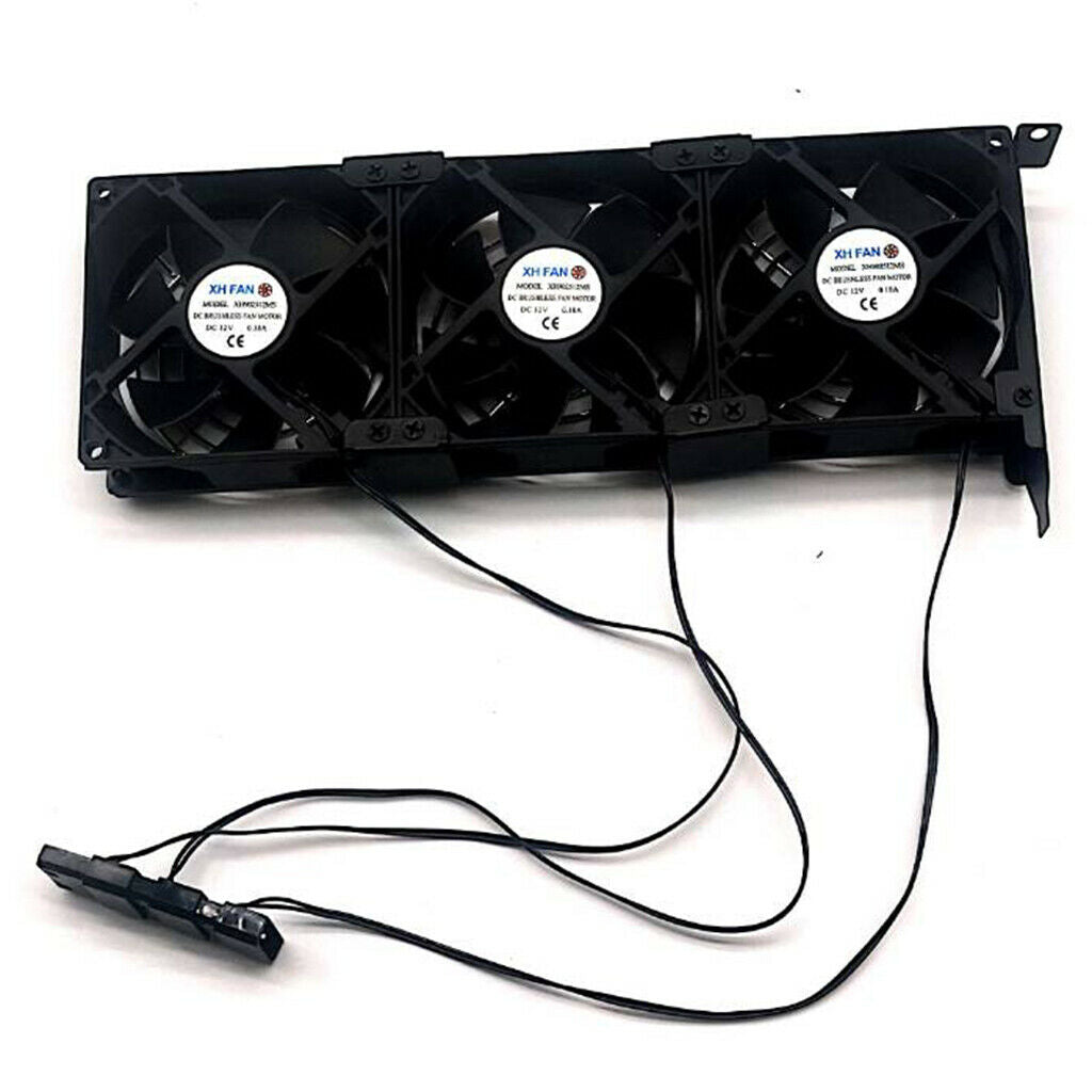 90mm Triple Cooling Fan - 3pin/IDE 4 Pin Power Supply - Graphics Card Cooler
