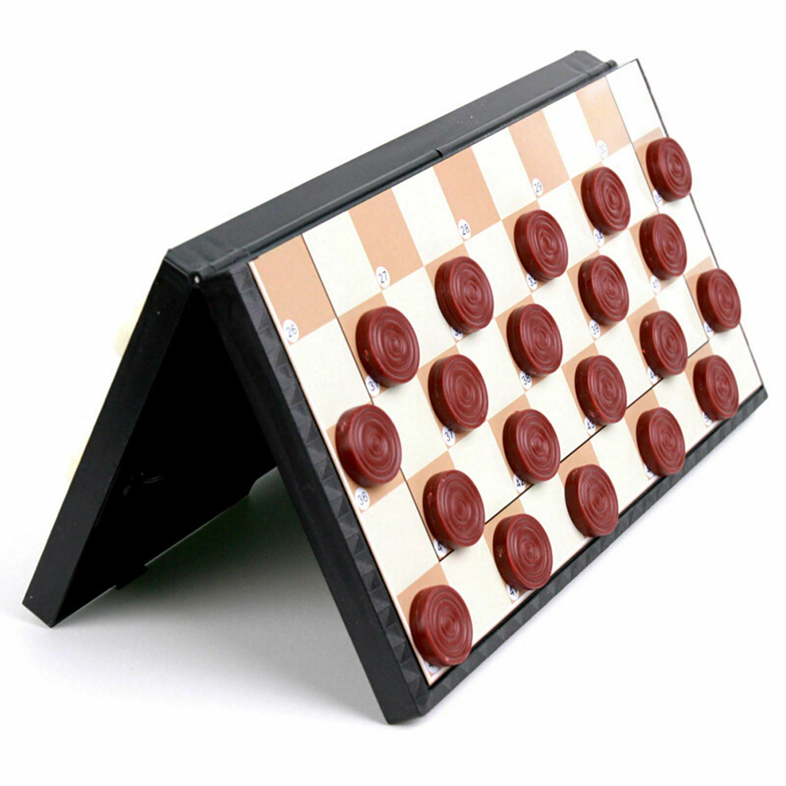 Plastic Checkers Board Game Set Classic International Checkers for Kids