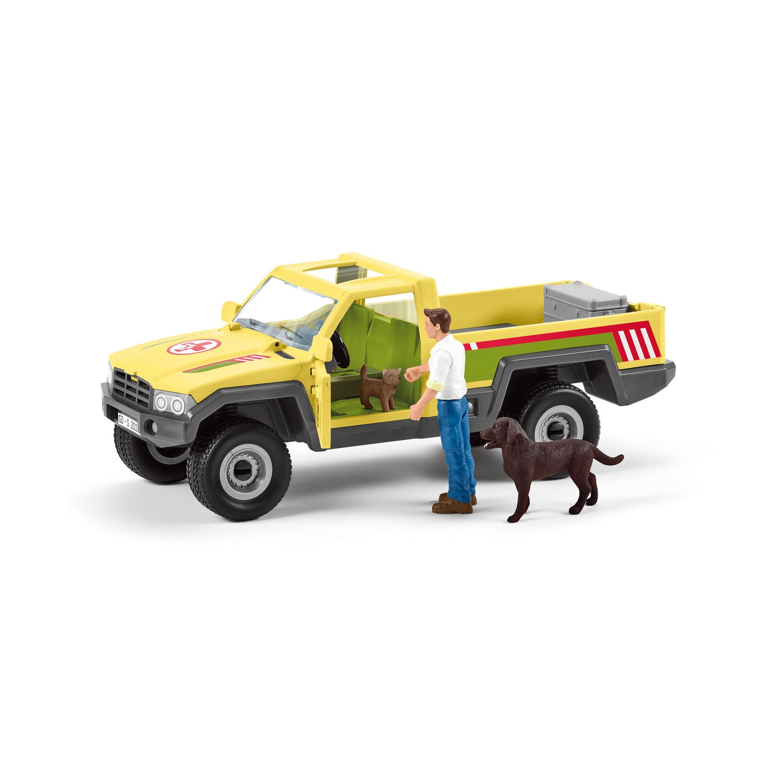 42503 Schleich Veterinarian Visit at the Farm Vet Farm Life Plastic Animal Set