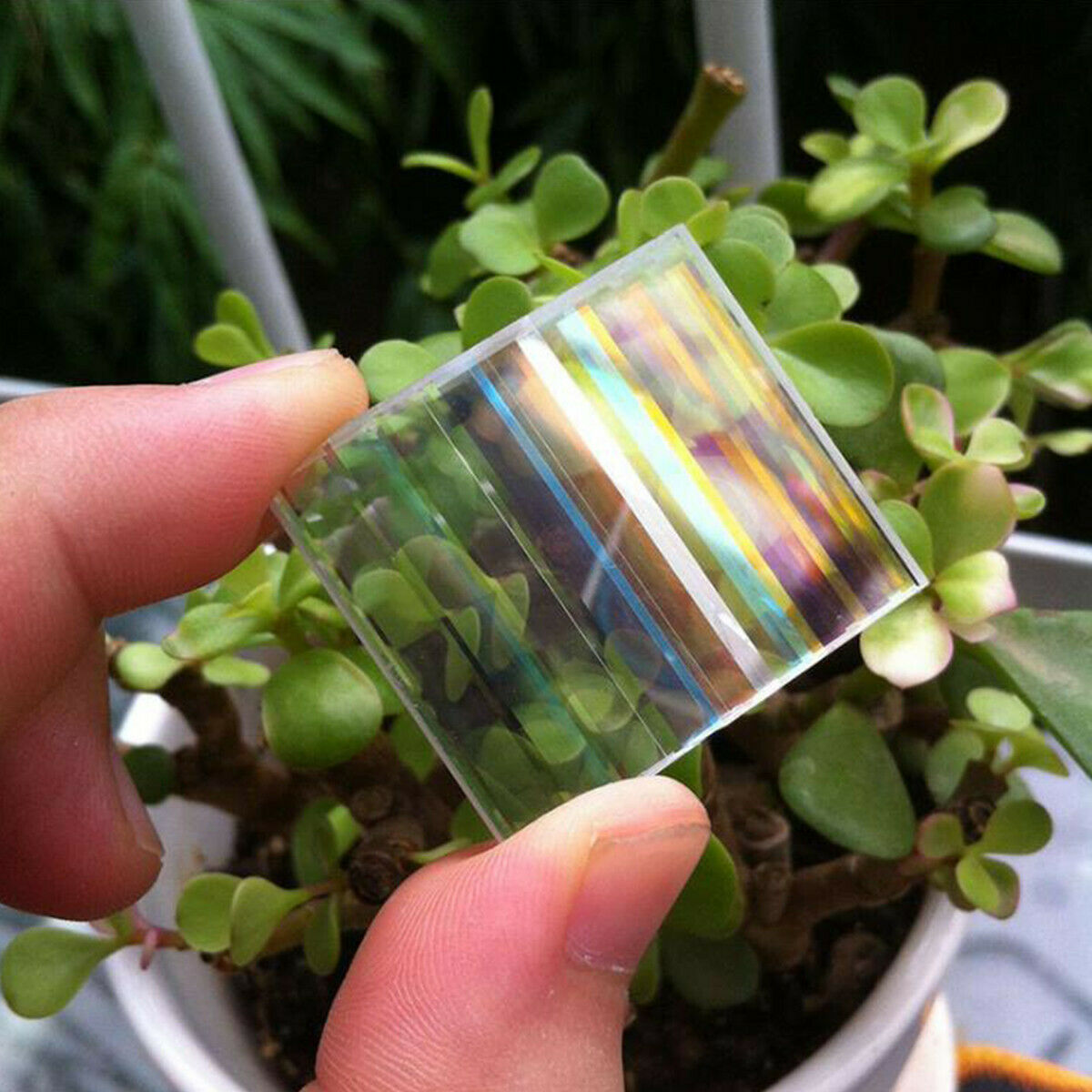 5PCS Defective Optical Glass Decoration Lens Prism for Science Physics Research