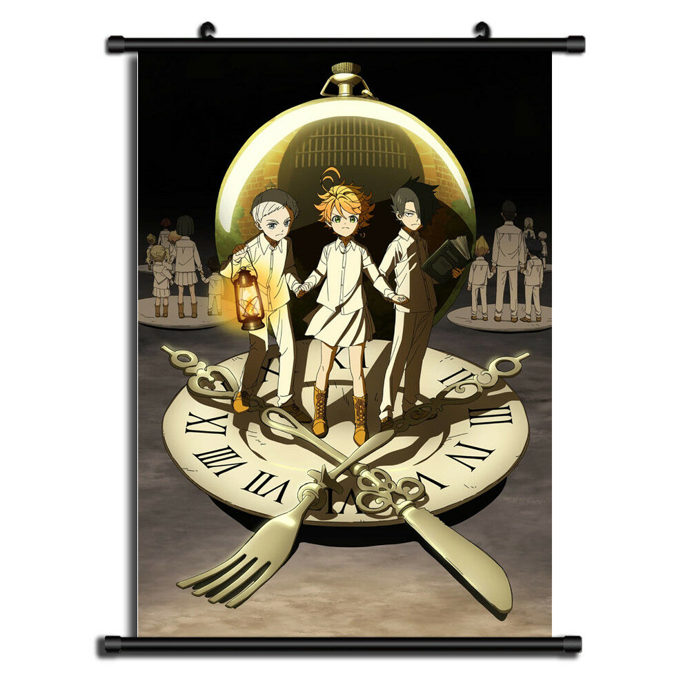 Yakusoku no Neverland Anime Wall Art Home Decoration Scroll Poster