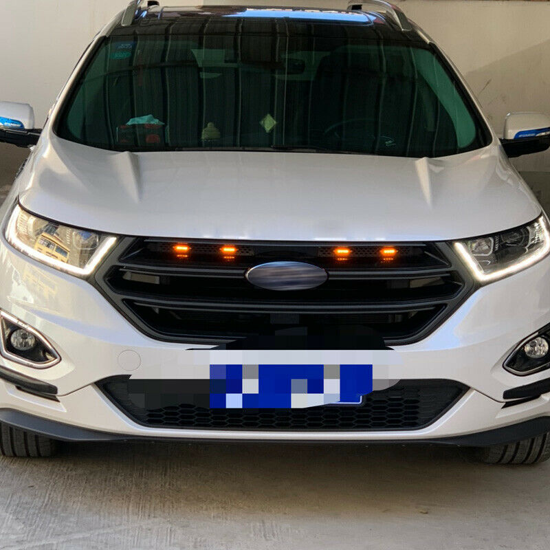 12V Off-road Vehicle Car Front Bumper Grille LED Small Yellow Light Bracket Kit