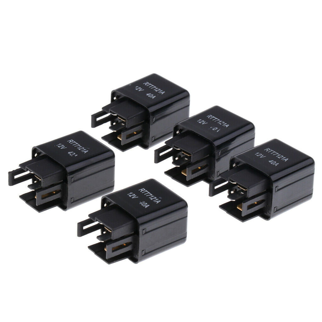 5 Pieces Replacement 12V DC 40A Relay Connector, Replacement for  Part Number