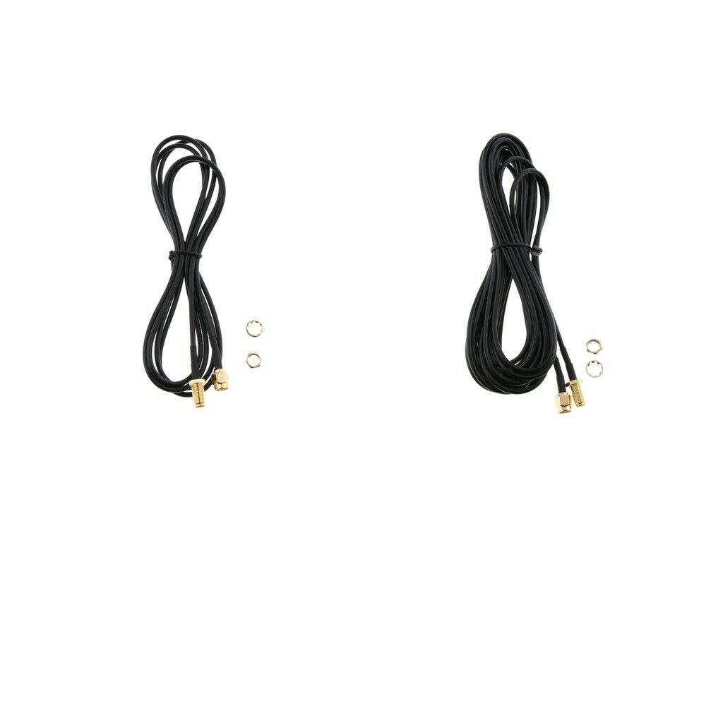 2pcs RP-SMA Male to Female Wifi Antenna Connector Extension Cable#3