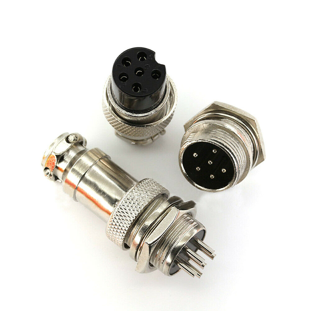 1Pc GX16 M16 6Pin Female Male Plug Aviation Connector Socket Connector Kits Tool