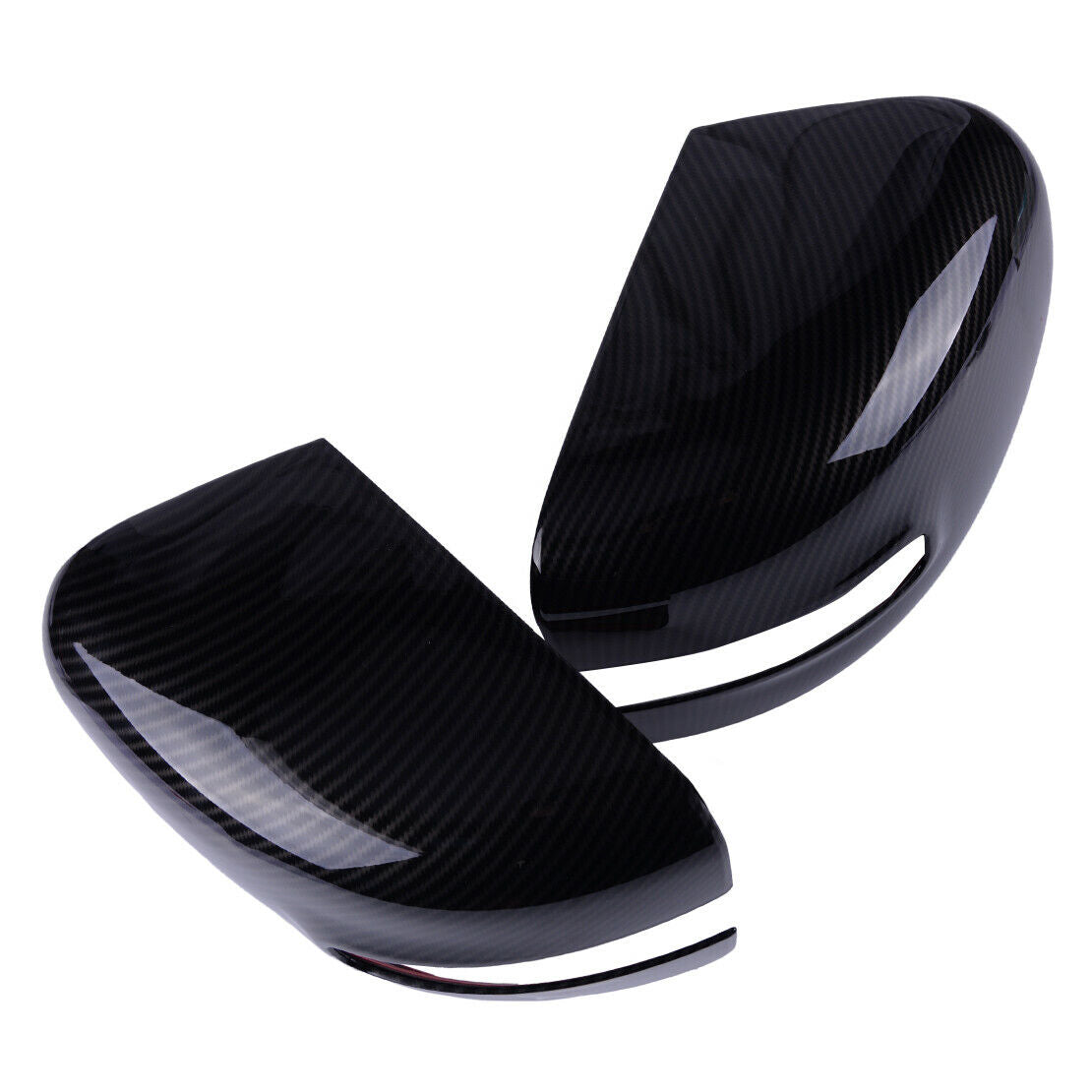 Carbon Fiber Style Side Door Wing Mirror Cover Fit For Jeep Renegade 15-18 Atn
