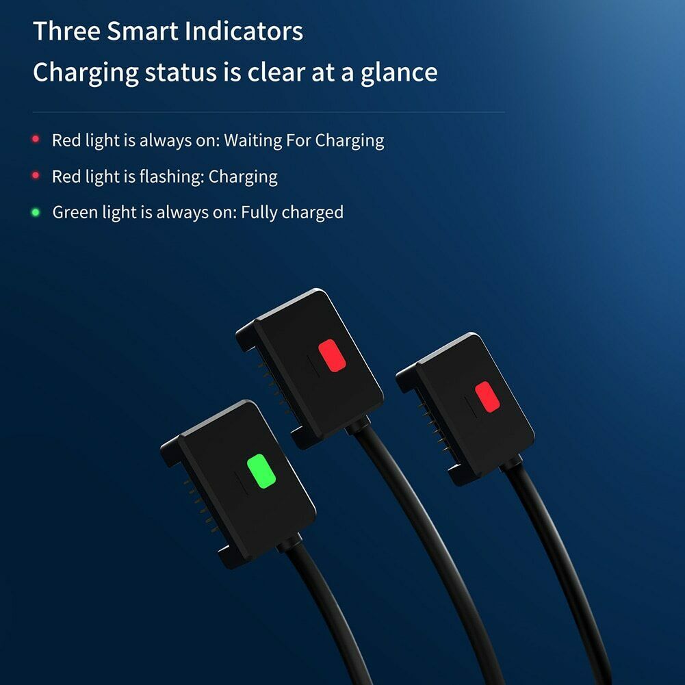 3 in 1 Battery Fast Charging Cable With LED Light for DJI Mavic Mini2/ Mini SE