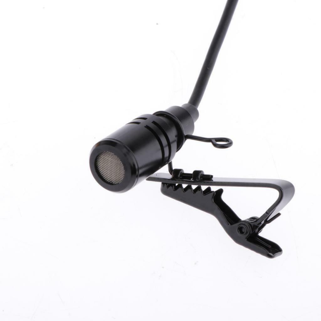 Pro Lavalier Lapel Mic Microphone 6.5mm Output Output for Mixer