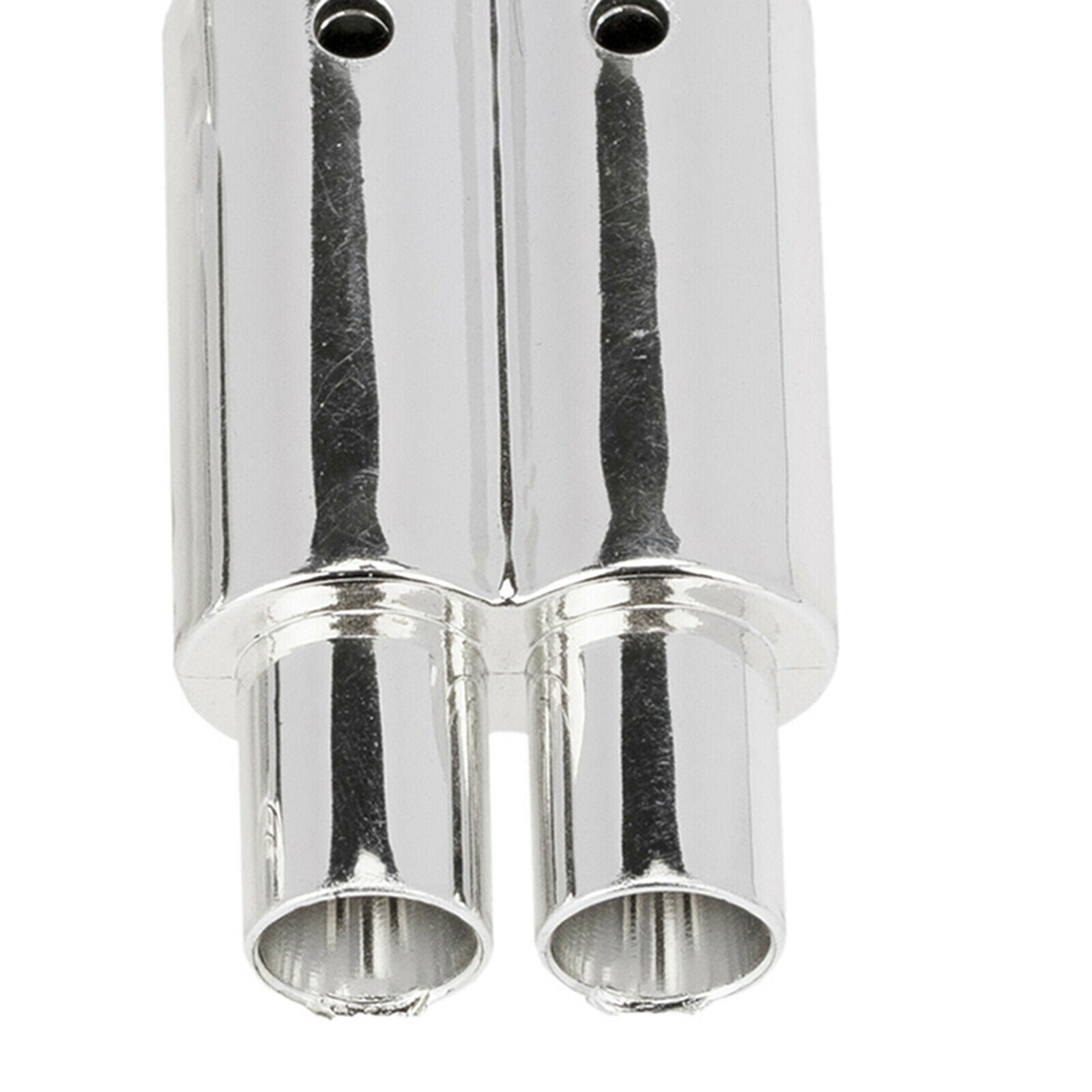 Plastic Dual-Outlet Exhaust Pipe Set for 1/10 RC Car Decoration Accessories