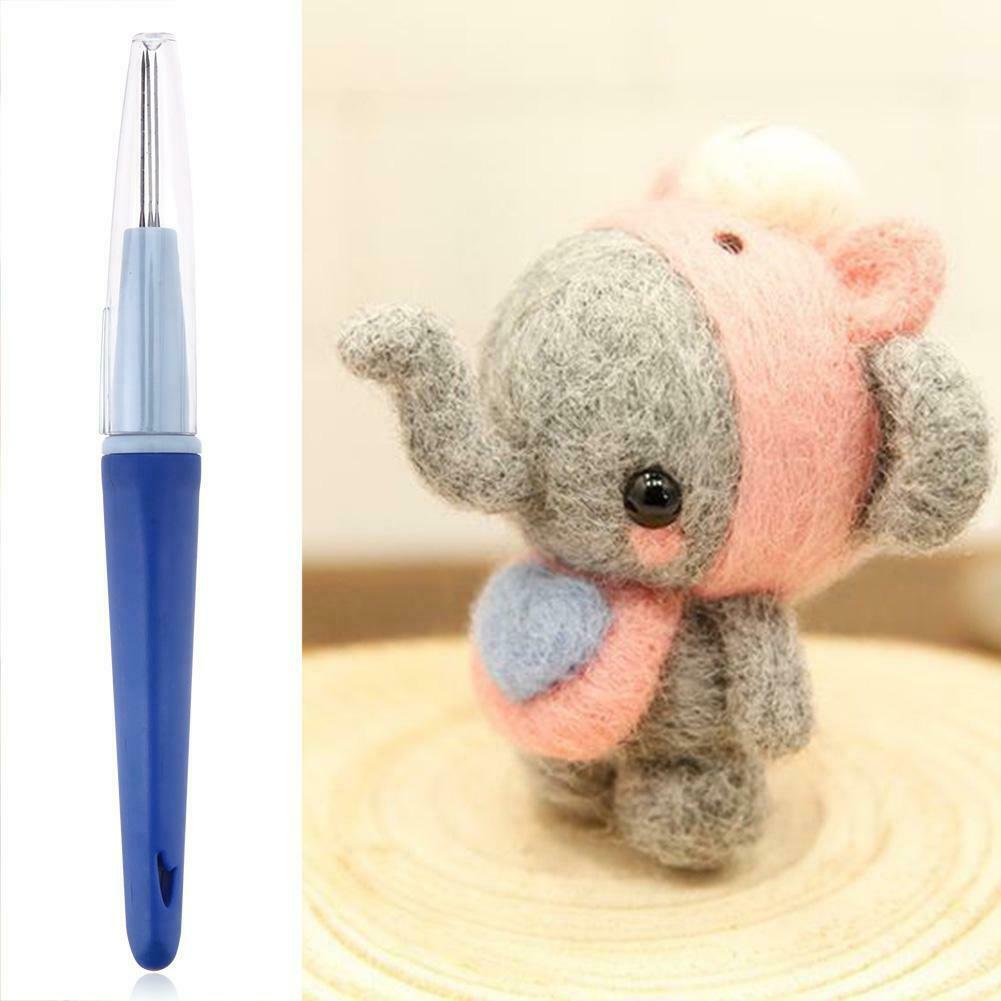 Needle Felting Handle Holder Wool Needle Felting DIY Tool with 3 Needles @