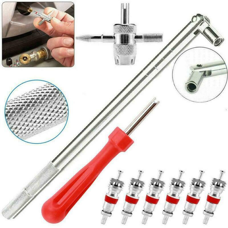 Tire Valve Stem installation HD Chrome Tool Puller Car Plug Core Remover Repair!