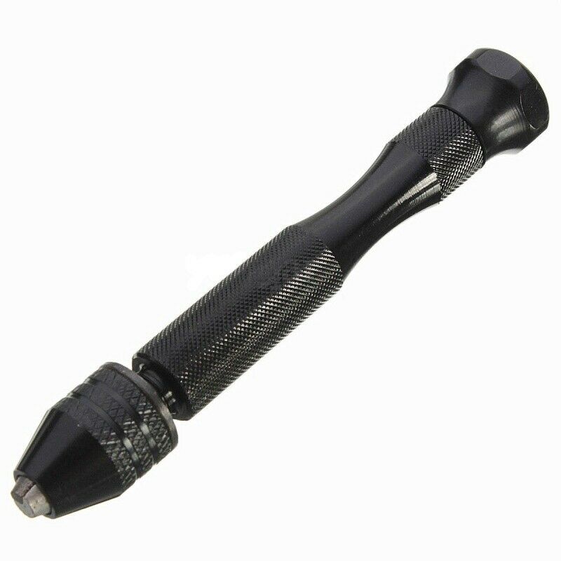 Mini mini Aluminum Hand Drill With Keyless Chuck +10x Twist Drills Rotary ToolR5