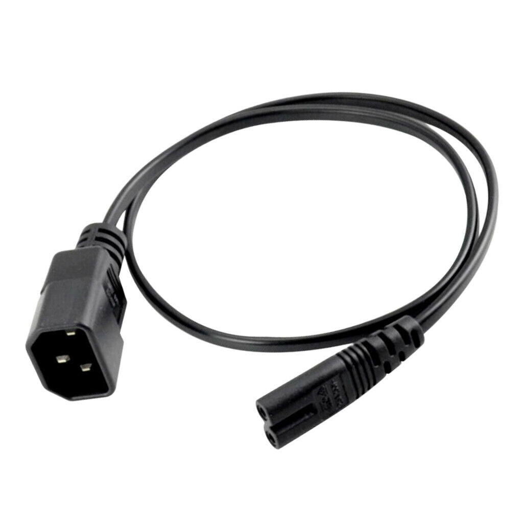 60cm 110~250V IEC 320 C14 to C7 AC Power Extension Cord for Monitor PDU UPS