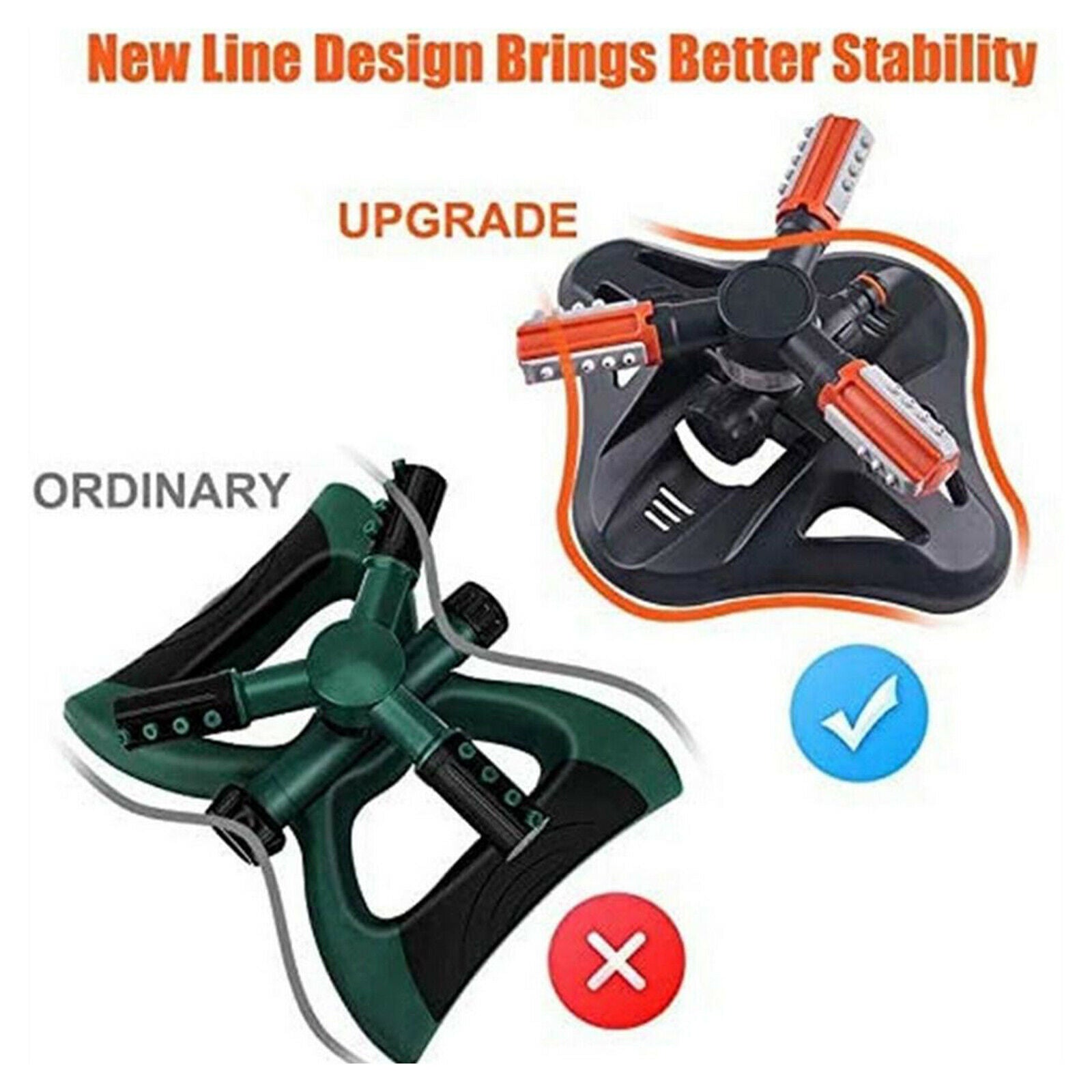 Upgrade Garden Lawn Sprinkler Water Yard Sprinkler Automatic Easy to use