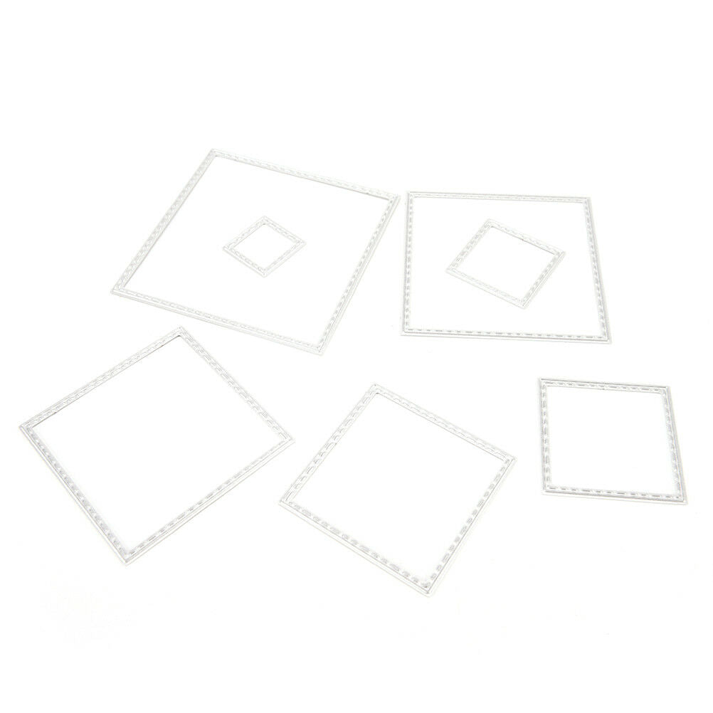 Square frame Metal DIY Cut Die Stencil Scrapbook Album Paper Card EmbossCr.l8
