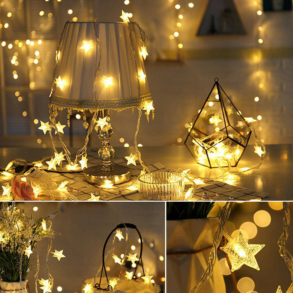 6m LED String Light 5V USB Powered Remote Control Warm White Fairy Garland @