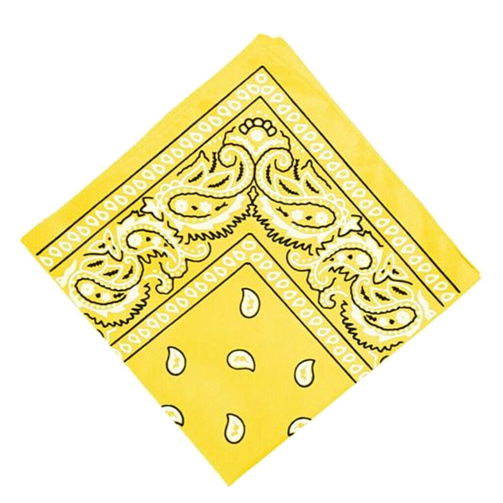 14 Pcs Unisex Paisley Print Bandana Head Wrap Neck Scarf Wristband Kerchief