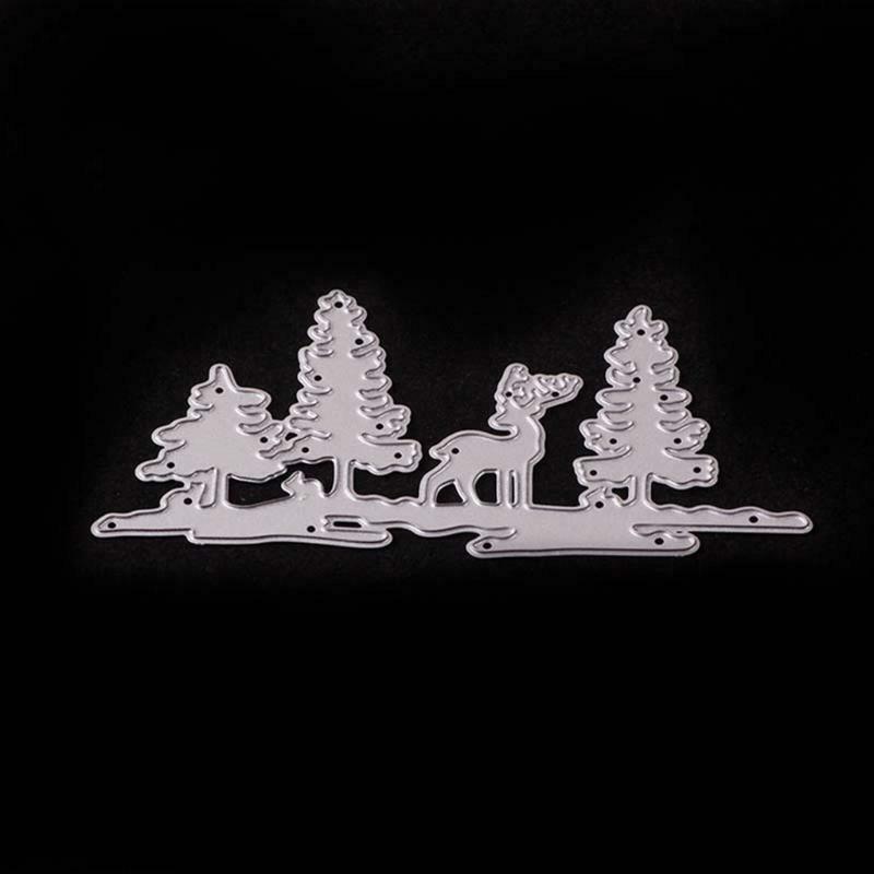 Christmas Tree Deer Metal Cutting Dies Stencil DIY Scrapbook Album Paper Card
