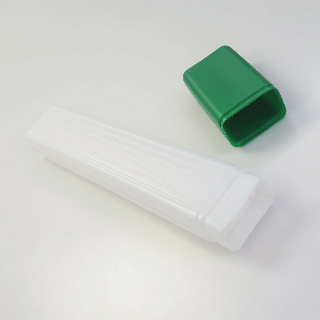 Green Plastic Bottles Knitting Needle Crochet Hook Tube Holder Storage Case
