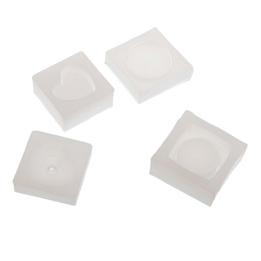 2 Set Silicone Heart Square Box With Lid Mold DIY Jewelry Gift Box