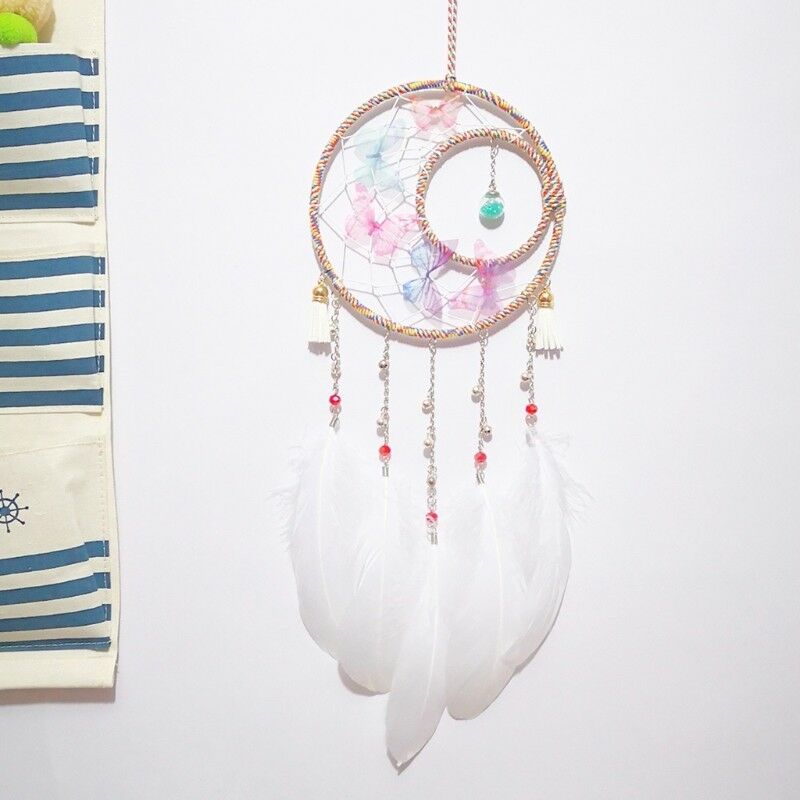 Handmade Dream Catcher Car Home Hanging Butterfly Bead Tassels Ornament Gift