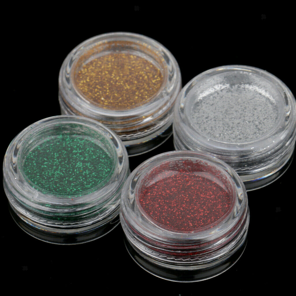 1 Set Glitter Tattoo Kit Body Art Shimmer Temporary Glitter Kit in 4 Colors