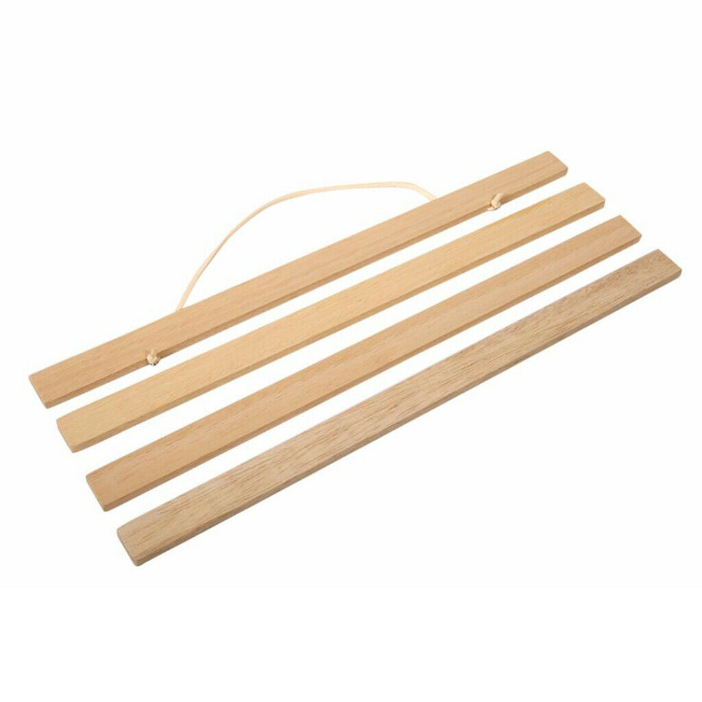 2x 40/50cm Hanging Picture Frames Picture Scroll Hanger Easy to Assembly