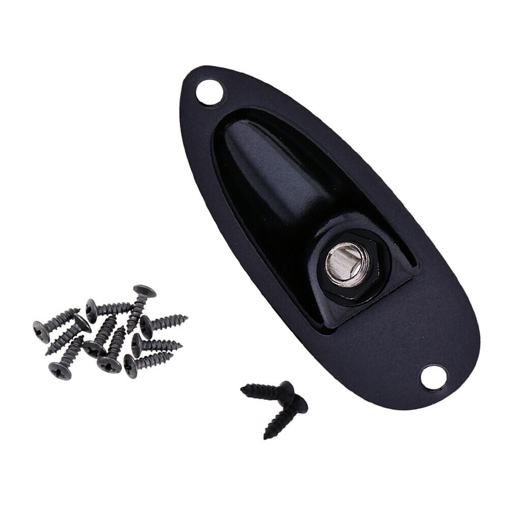 1 Set 1/4" 6.35mm Boat Plug with Mounting Screws for ST SQ Electric Guitar