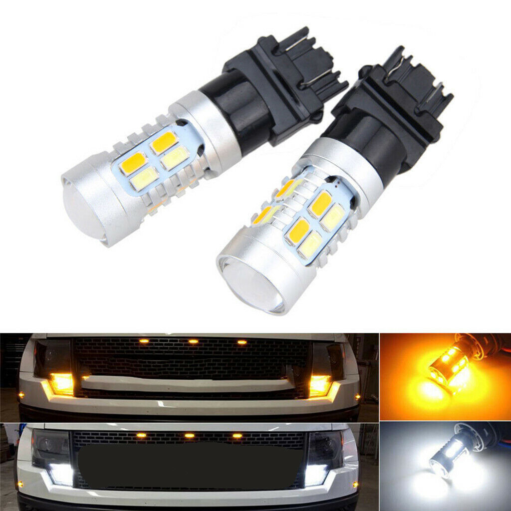 2pcs 3157 Zigzag 20-SMD-5630 LED Light Bulb Signal For Car