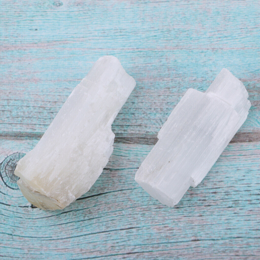 2xNatural Crystals  Stone Class Teaching Specimen Gypsum stone
