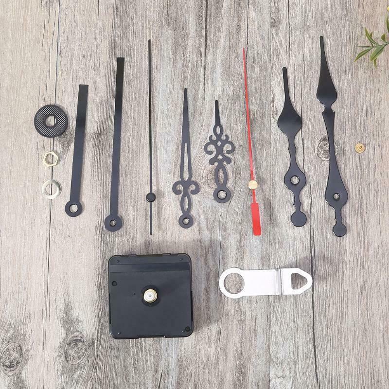 Clock Movement Set with Different Size Clock Hands Retro Mechanism DIY Kit Parts